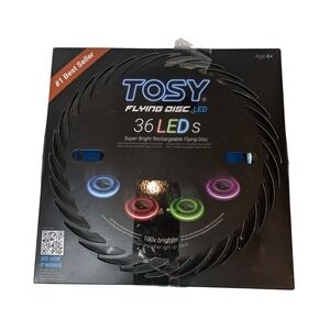 TOSY Flying Disc LED Super Bright Rechargeable 36 LEDs Age 6+